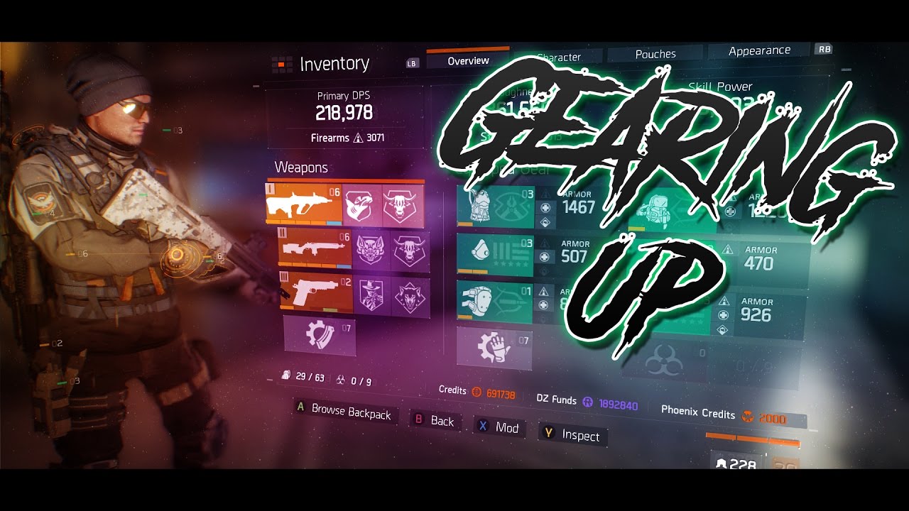 GEARING UP! - The Division: Solo PVE looting #1