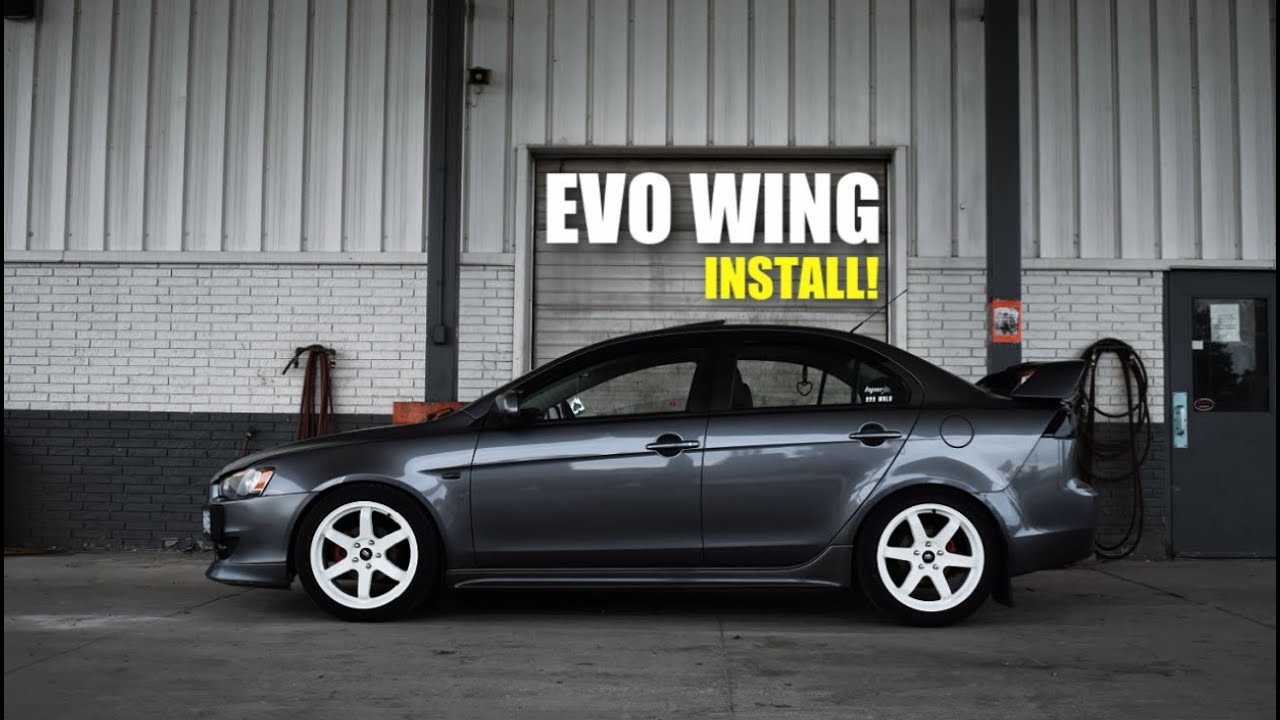 Installing An Evo X Wing!