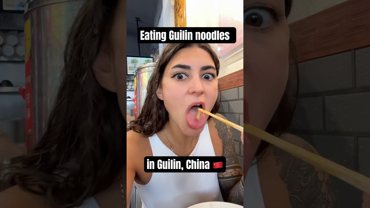 Have you seen a &ldquo;Guilin noodle&rdquo; restaurant before?? #guilin#foodvlog#china