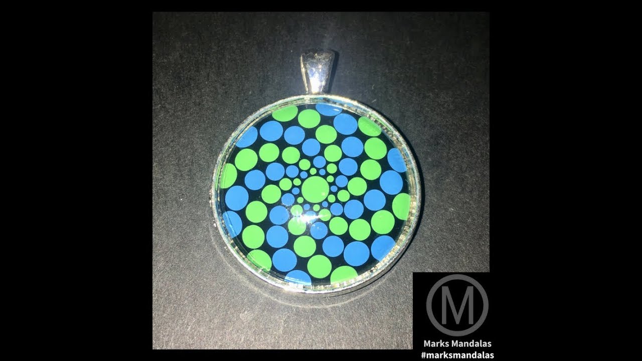 How To Paint Dot Mandalas Hand Painted Dot Mandala Pendant