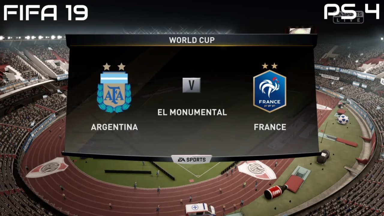 FIFA 19 - Argentina vs France Gameplay Fifa World Cup (4K)