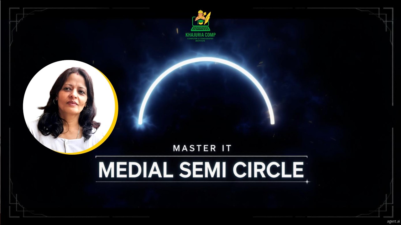 (67) Medial Semi Circle in Stenography Explained | Speed Writing Shortcut Every Learner Must Master