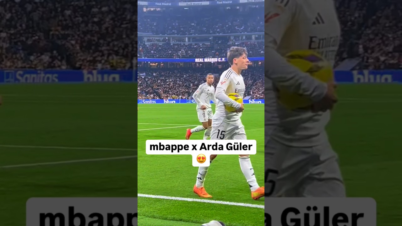 Arda G&uuml;ler & Mbapp&eacute; ⚪💫 #realmadrid #ardag&uuml;ler #mbappe