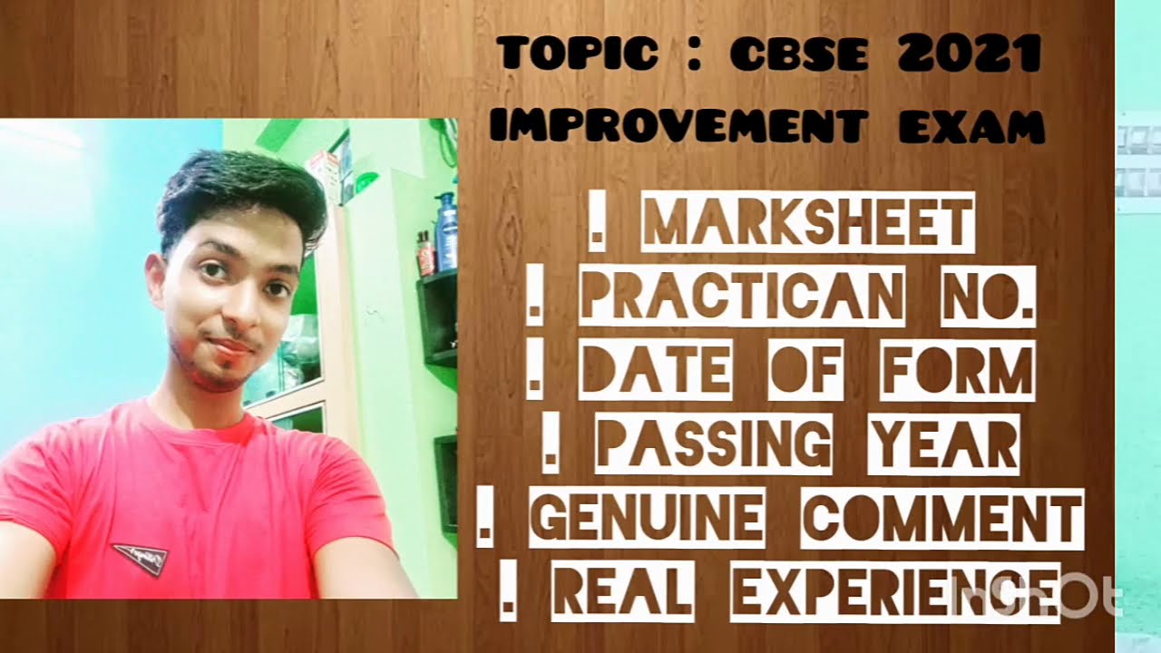 CBSE Improvement Exam 2021| form date | Marksheet | challenges