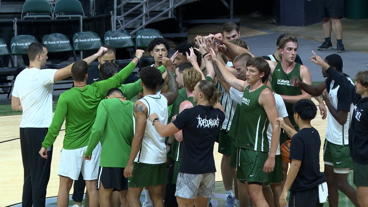 New look Hawai'i hoops hold first practice of 2025-26 season