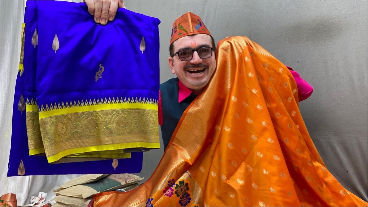 Peshwai Paithani Under 2000/- | Shiv jayanti special Sarees | Kasturi Paithani live