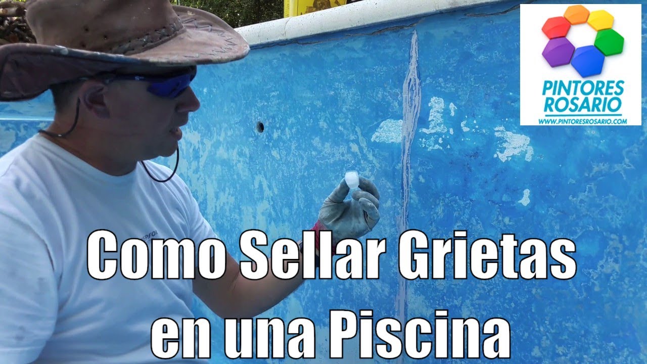 Como sellar grietas en una Piscina - Pintores Rosario ✅