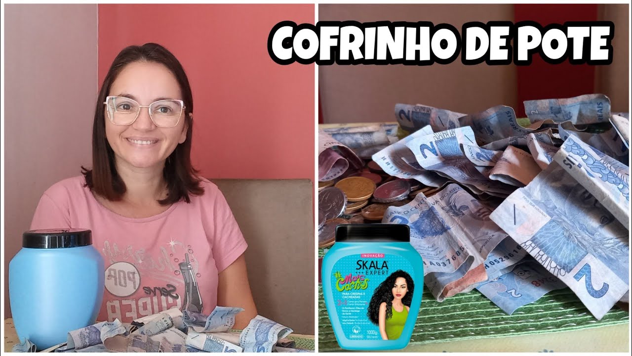 COMO FAZER UM COFRINHO USANDO UM POTE DE CREME