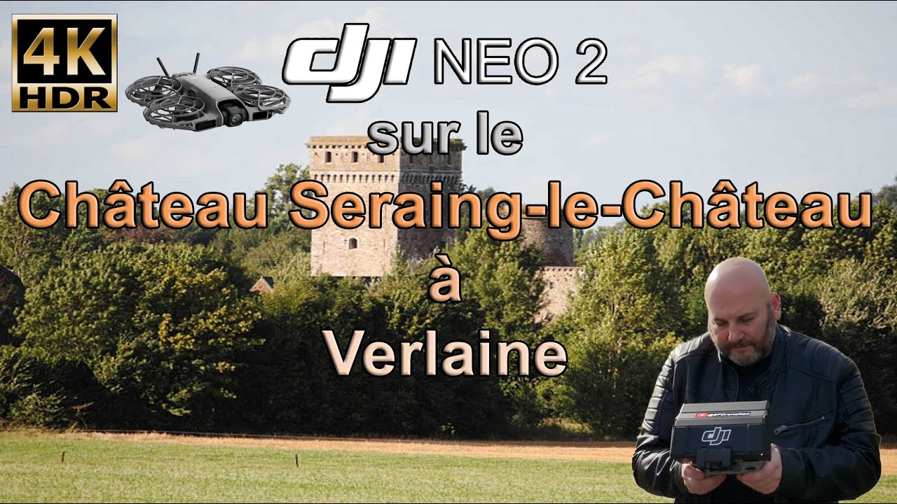 Dji Neo 2 sur le Château Seraing-le-Château à Verlaine.