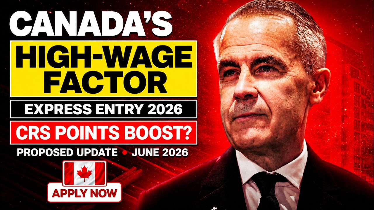 Canada Express Entry High-Wage Factor Proposed | CRS Points Boost Coming? | June 2026