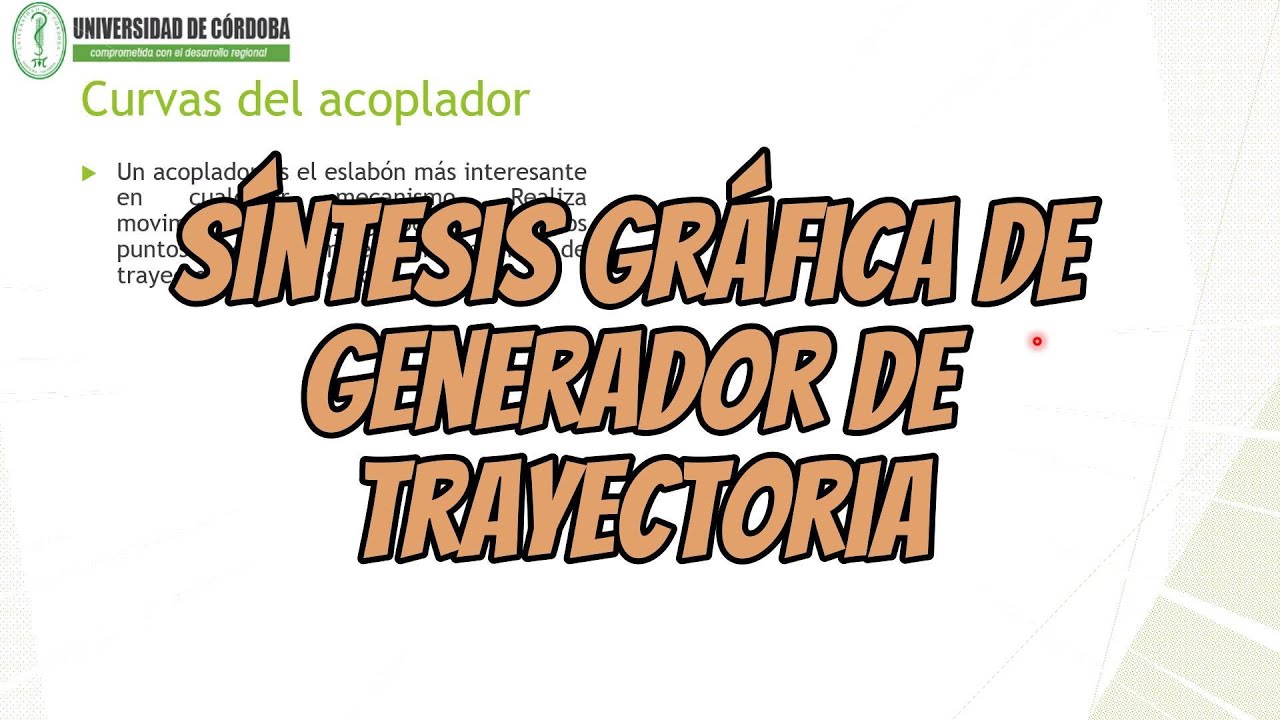 Como sintetizar mecanismos generador de trayectoria con m&eacute;todos gr&aacute;ficos