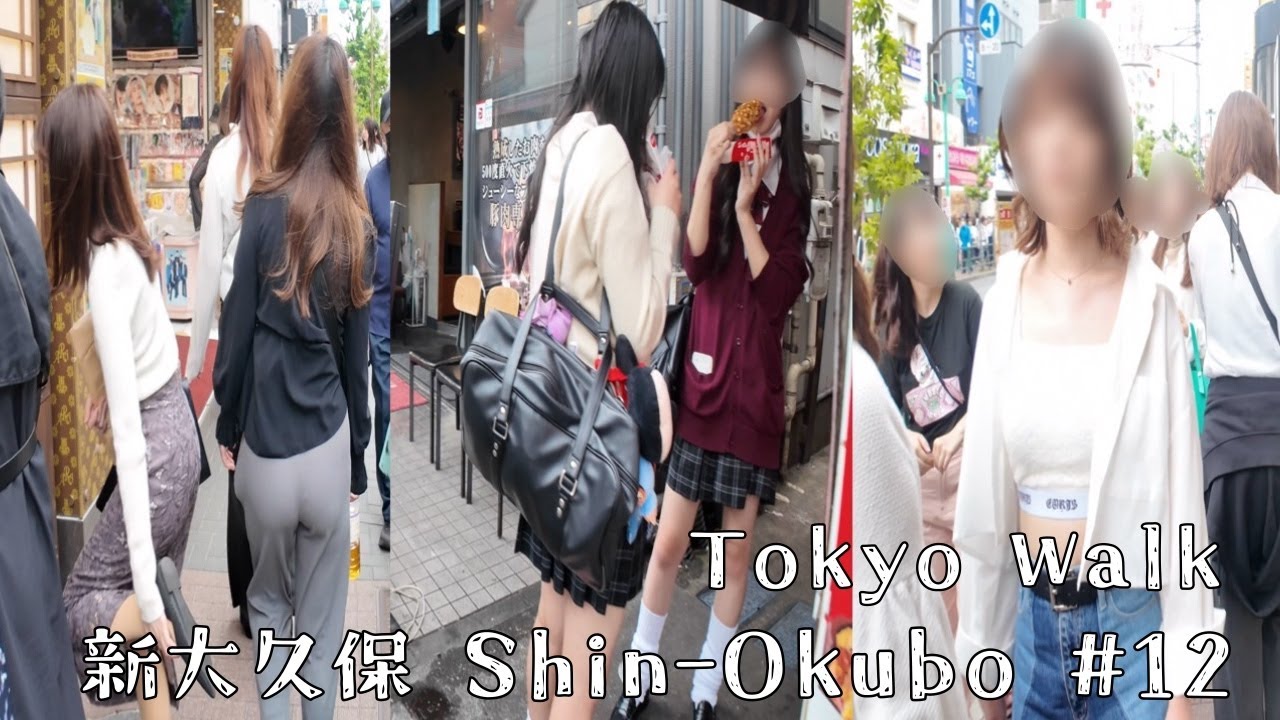【4K Tokyo walk】新大久保 Shin-Okubo #12