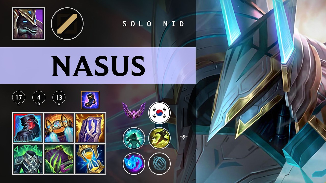 Nasus Mid vs Vex - KR Master Patch 26.05