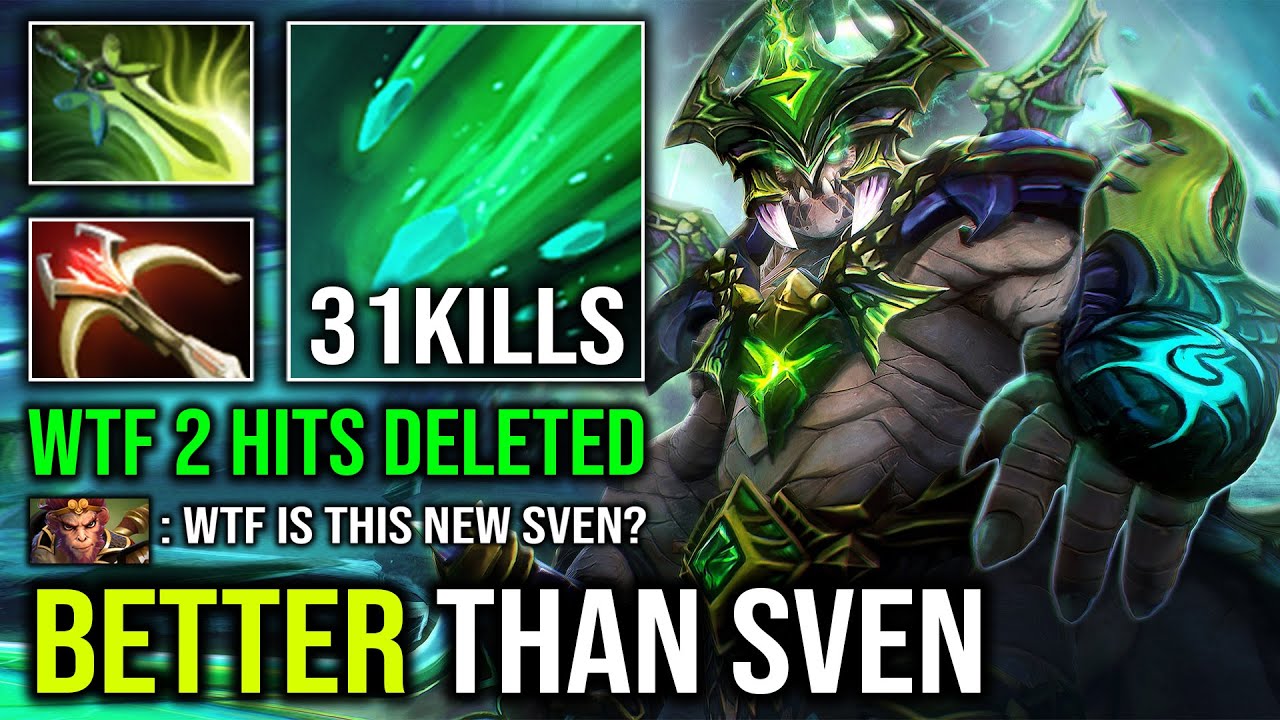 Why Pick Sven When Underlord Exist - WTF 2 Hits Deleted 1v5 Cleave Carry Better Than Sven Dota 2