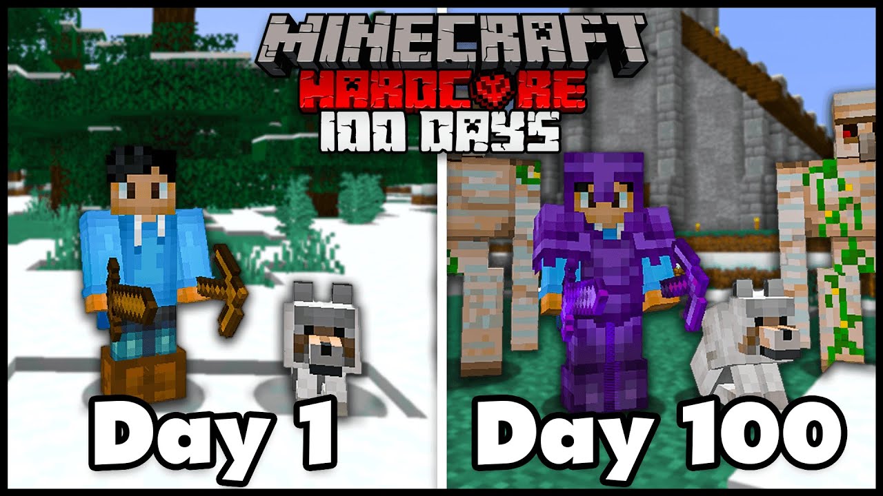 I Survived 100 Days In Hardcore Minecraft... Here's What Happened