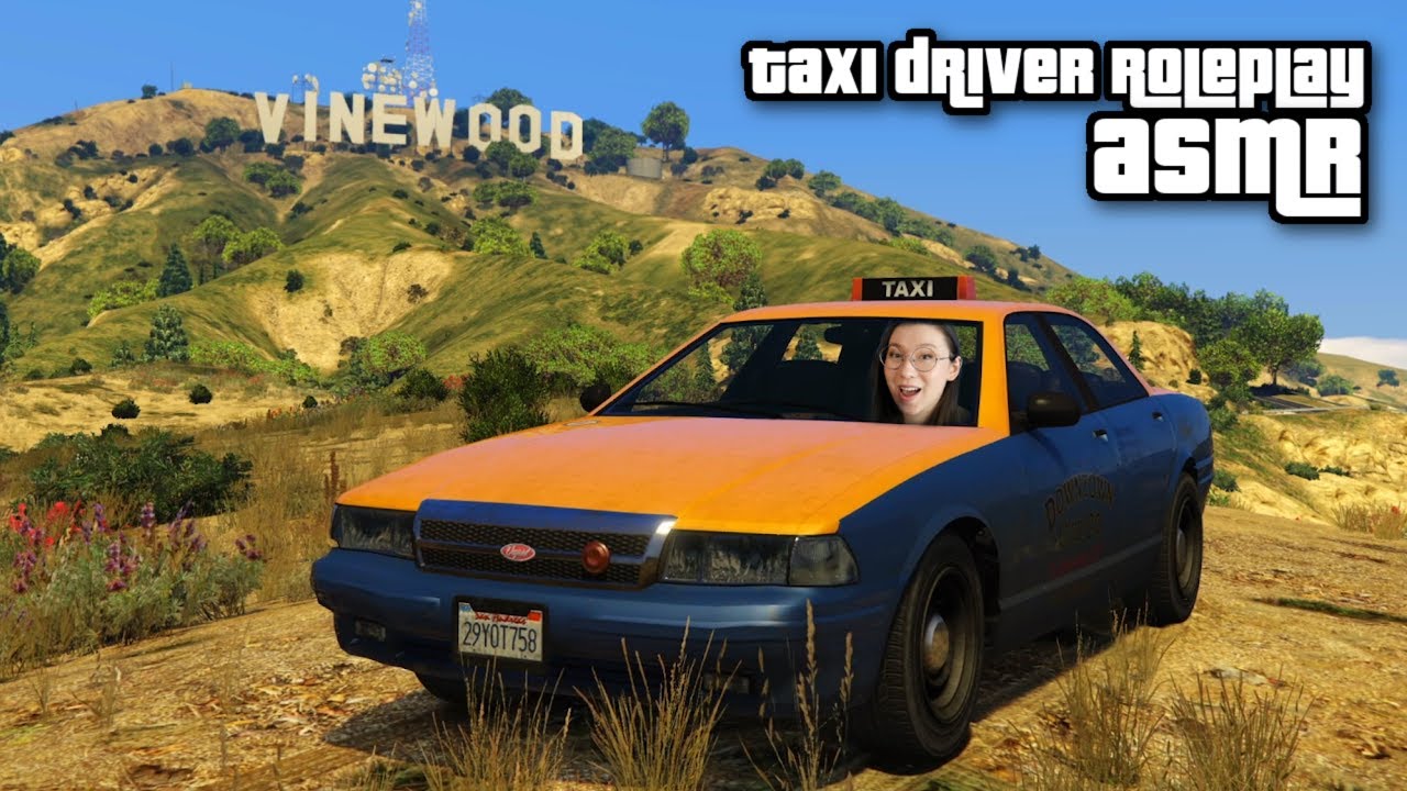 GTA ASMR Roleplay 🚕 I'm your taxi driver! 🌁  Soft Spoken ✧ Car Sounds + Rain