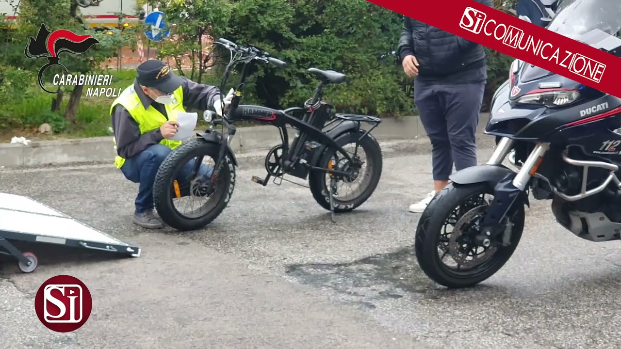 CARABINIERI SANZIONANO POSSESSORI BICI ELETTRICHE CONTRAFFATTE