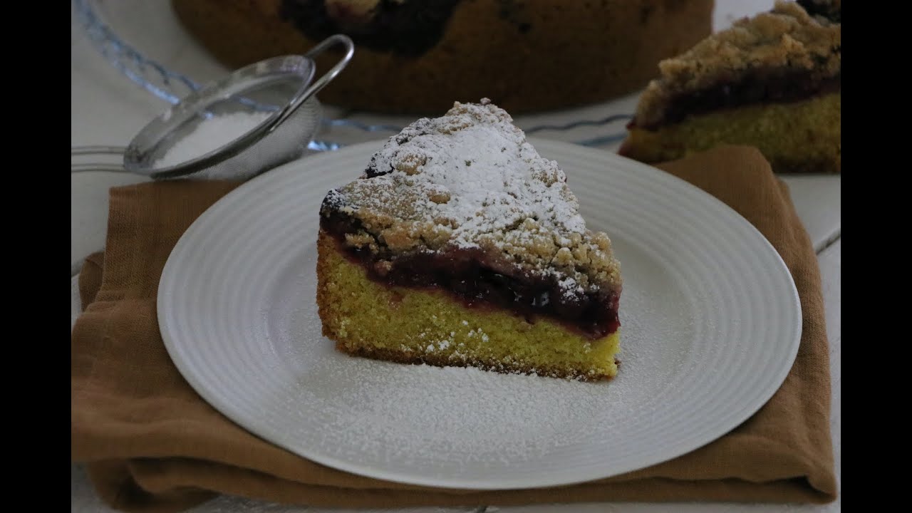 German Cherry-Streusel Cake!!