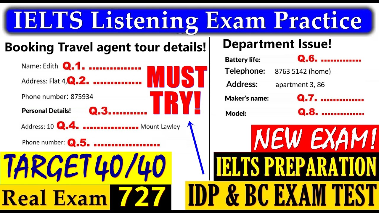 IELTS LISTENING PRACTICE TEST 2024 WITH ANSWERS | 14.09.2024