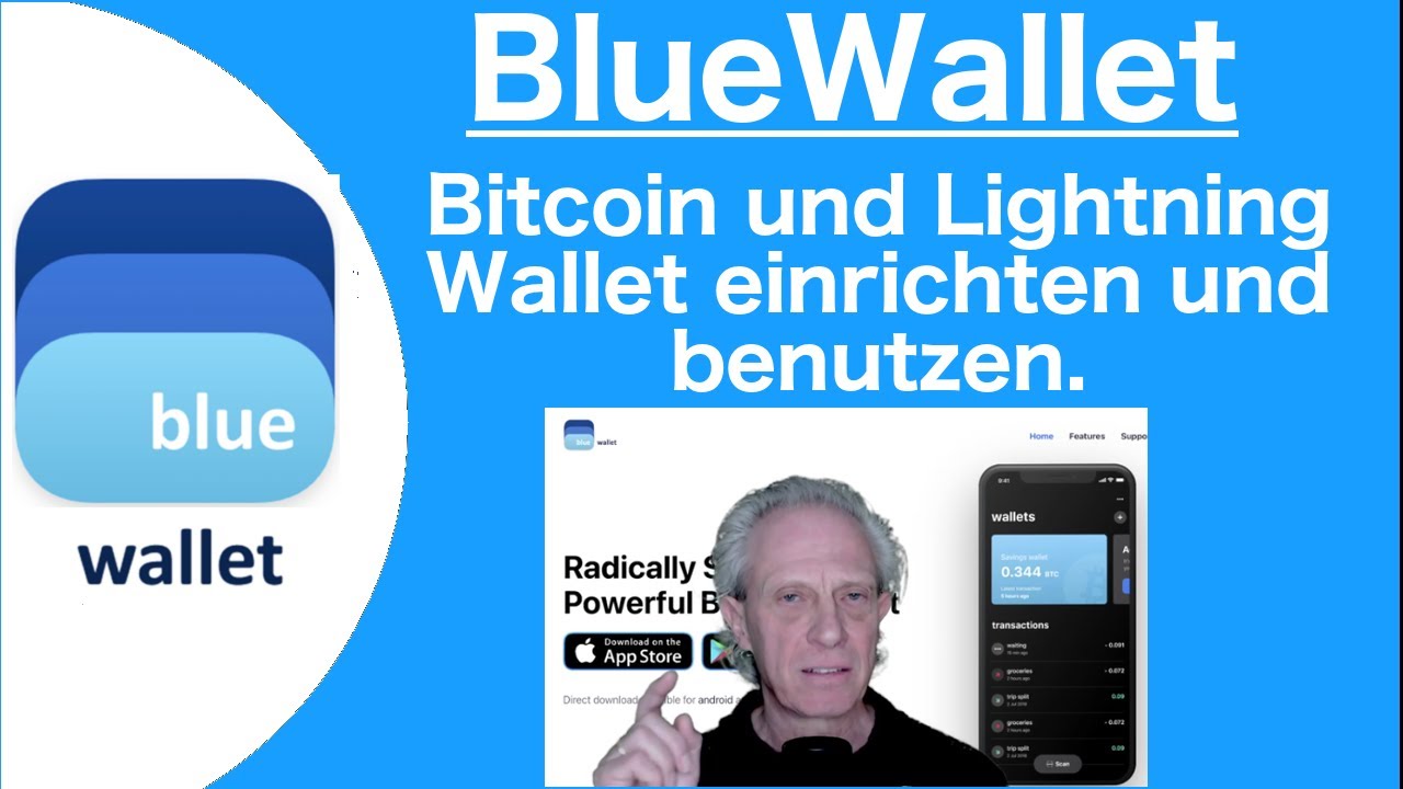 BlueWallet - Bitcoin- und Lightning Wallet einrichten und nutzen.