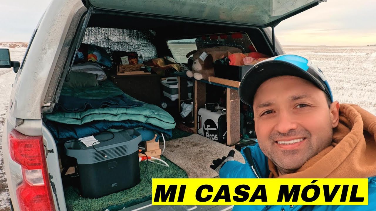 Dentro de Mi Camioneta Convertida en Casa Rodante ❄️ | Tour Real de Invierno