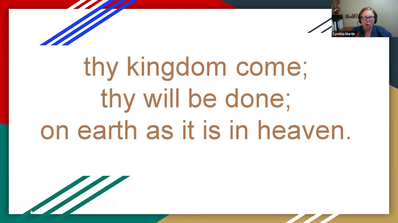 Praying through the Lords Prayer