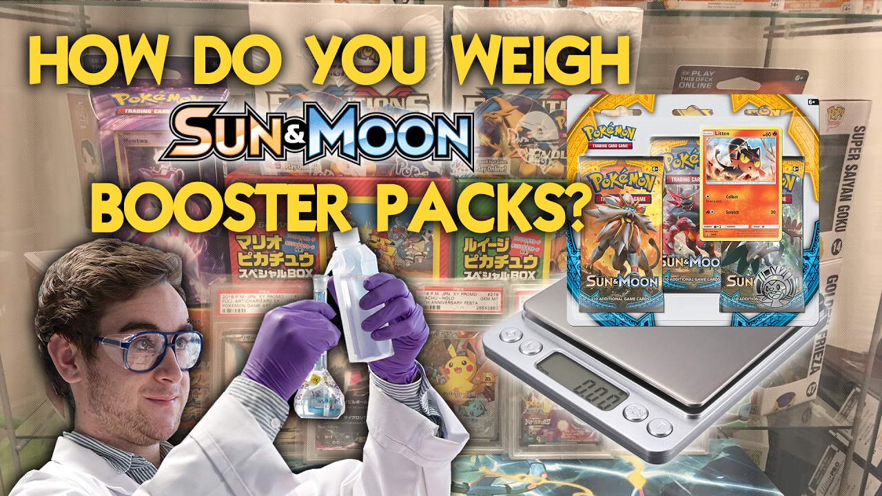 HOW TO WEIGH! Pokemon Sun & Moon Booster Packs!