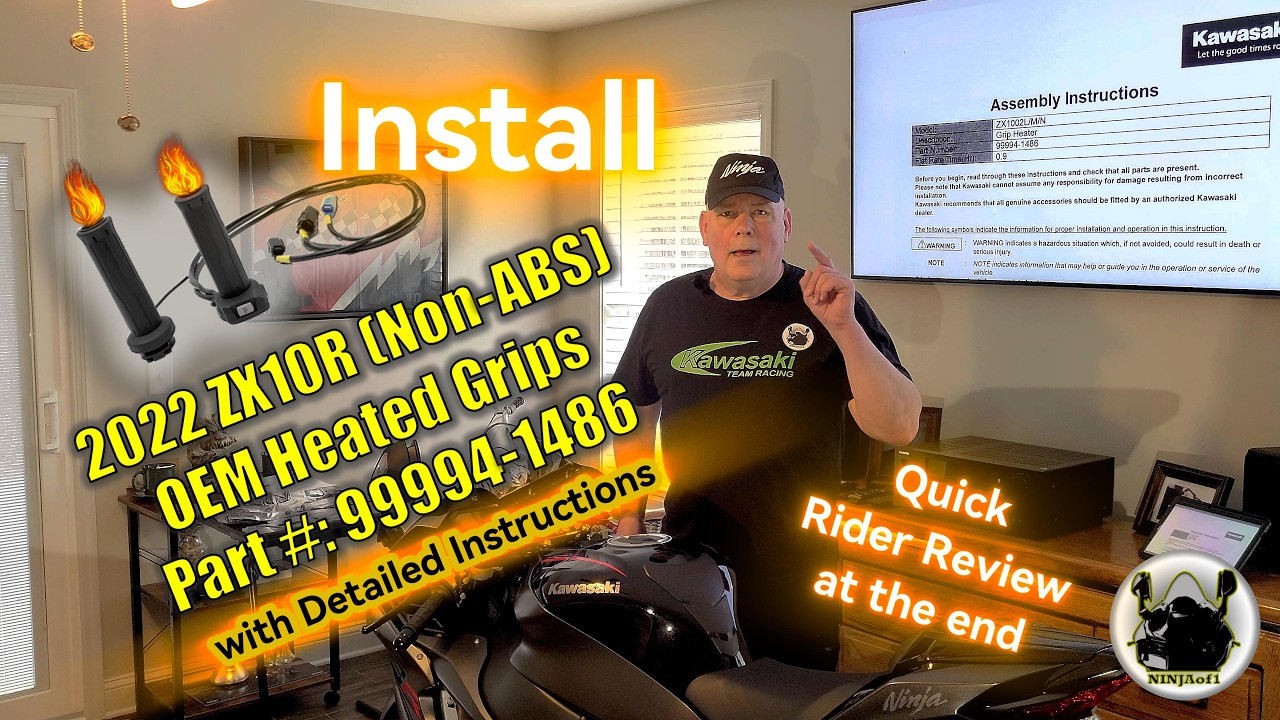 Install OEM Heated Grips on a 2022 ZX10R