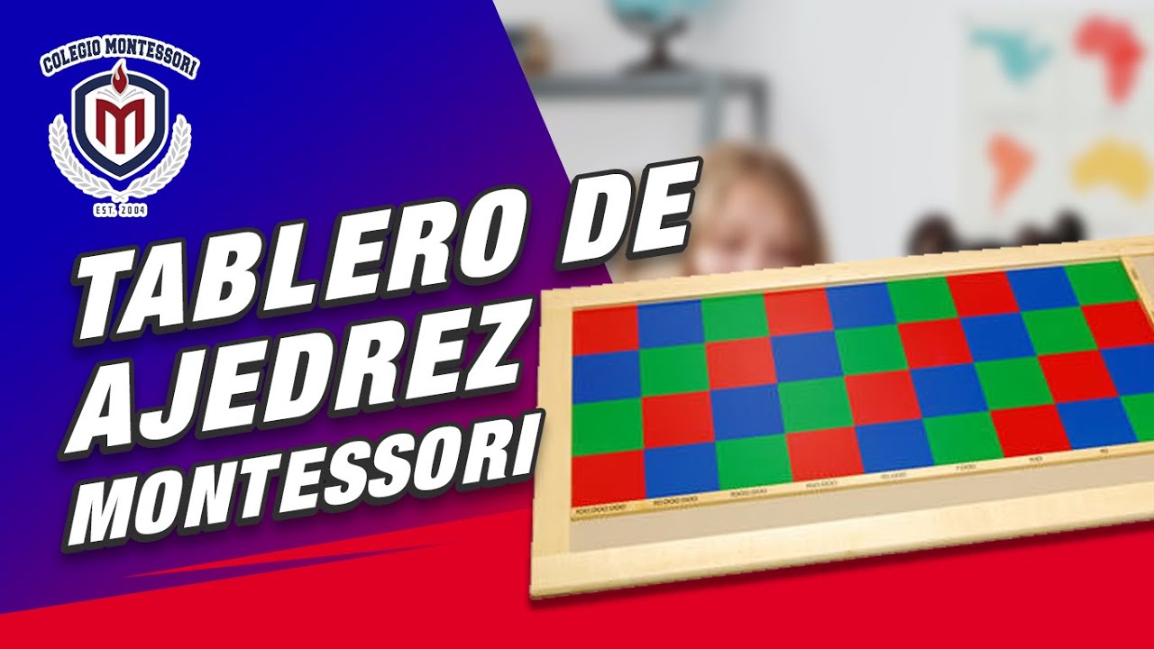 🚥  Cómo utilizar el TABLERO de AJEDREZ MONTESSORI en la multiplicación ♟| Montessori