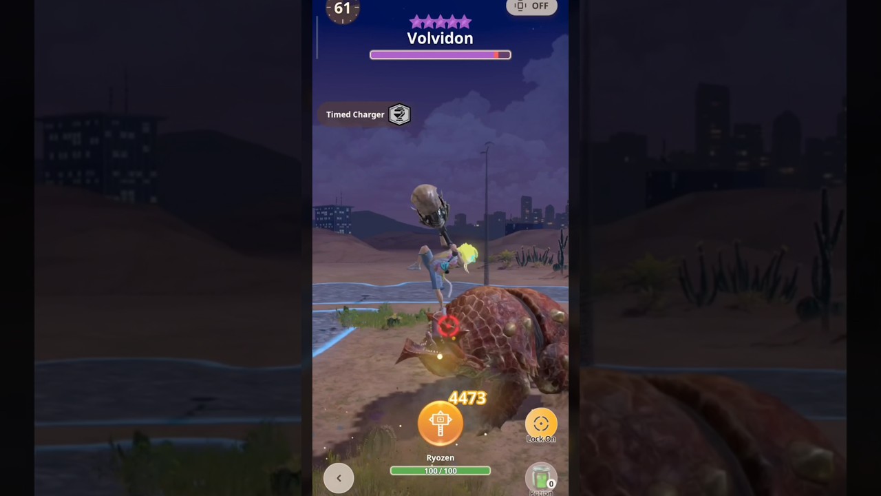 10★ Volvidon vs Impact Crater Radobaan Hammer G10-5 - MHNow #monsterhunter #モンハン #mhnow #モンハンnow