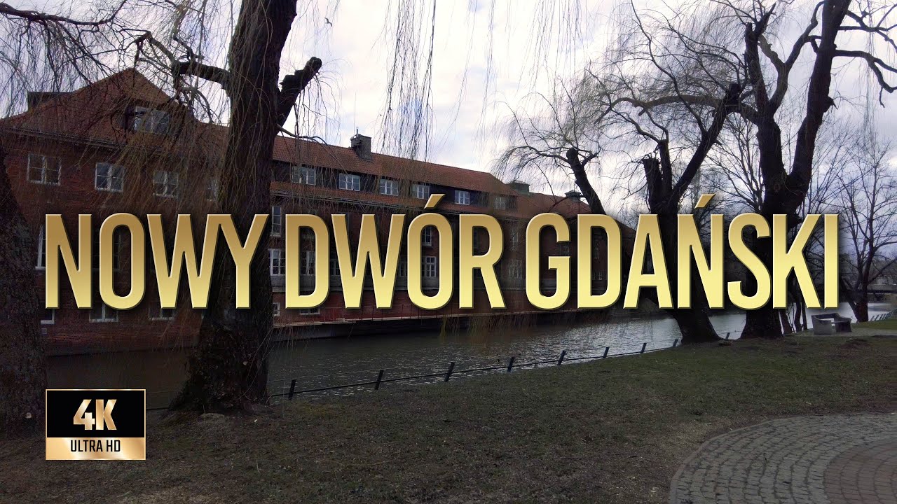 Nowy Dwór Gdański | Zima 2022 | Spacer po Nowym Dworze Gdańskim | Binaural Audio 🎧 [4k]