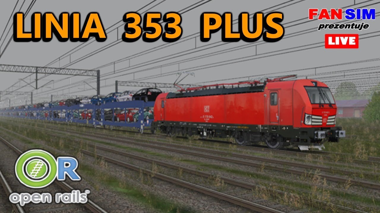 EU46 SIEMENS VECTRON  z Lawetami - OPEN RAILS 🇵🇱 🚅  LINIA 353 PLUS