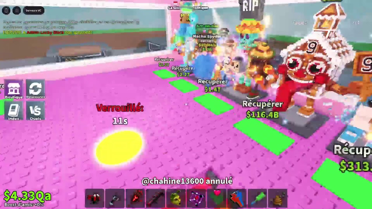 Live Steal brainrot PVp trade duel et je cherche de brainrot 1b