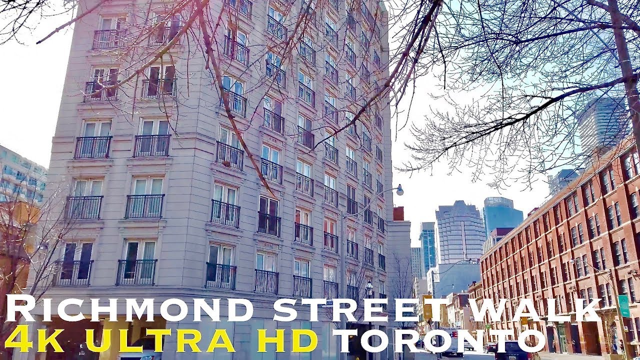 Richmond Street Toronto (walking tour 4k)