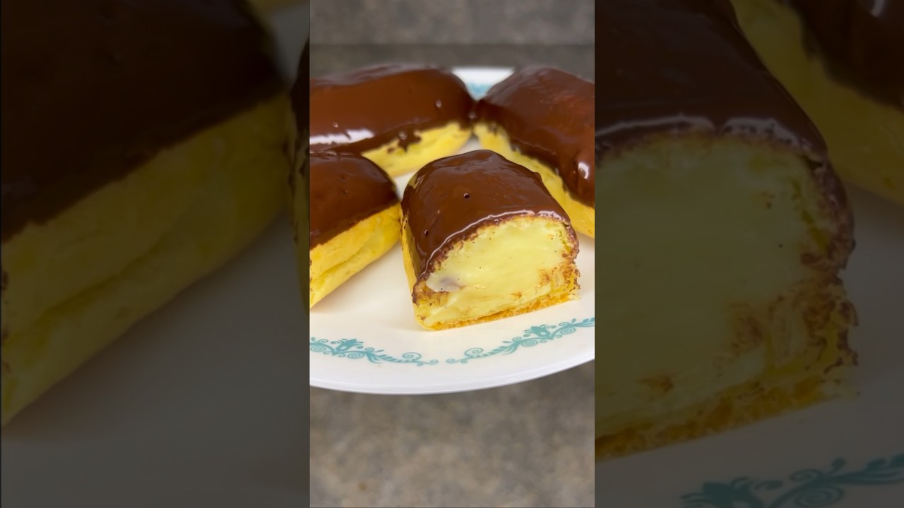 💙 EN Classic French Eclair 😋  💛 RU Классический французский эклер 😋