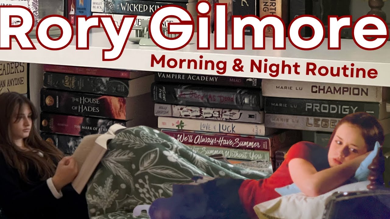 Rory Gilmore morning and night routine | going to Lukes, studying, & reading