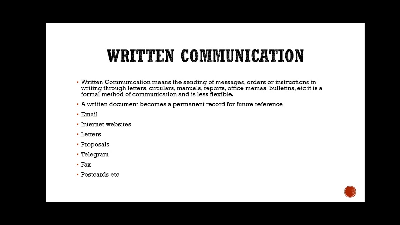 Written Communication |Forms