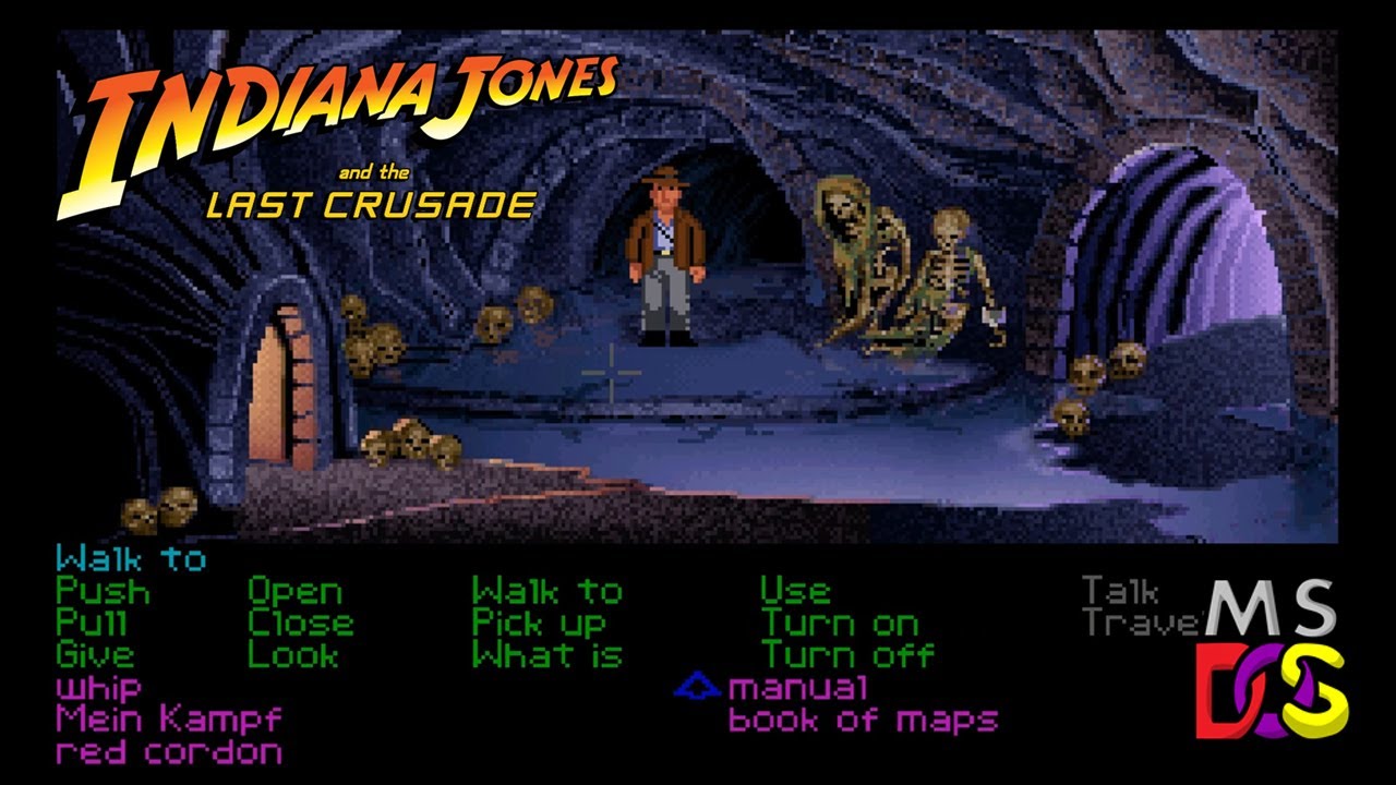 Indiana Jones & The Last Crusade: The Graphic Adventure (1989) MS-DOS Longplay