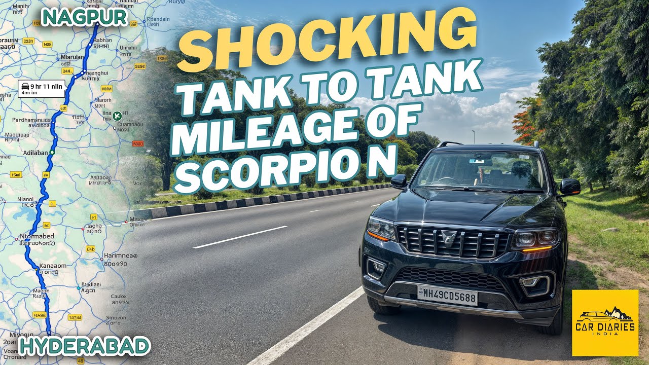 Scorpio-N Highway Mileage Reality! 😱 Nagpur to Hyderabad Road Condition Truth