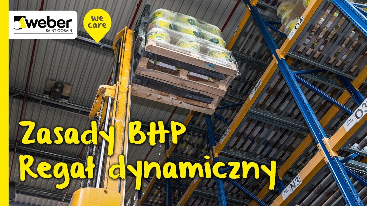 Zasady BHP - regał dynamiczny. Jak bezpiecznie umieścić paletę na wysokich regałach?