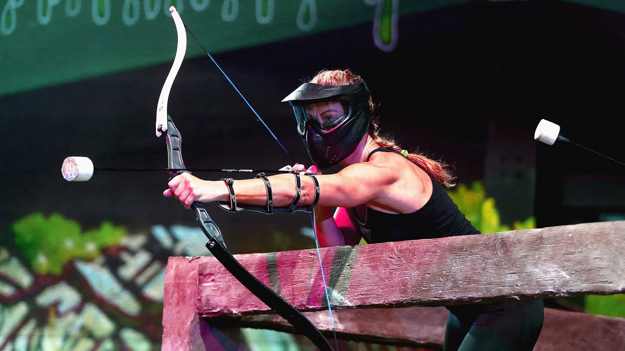 Archery Tag at Flip Out Dubai's Arena