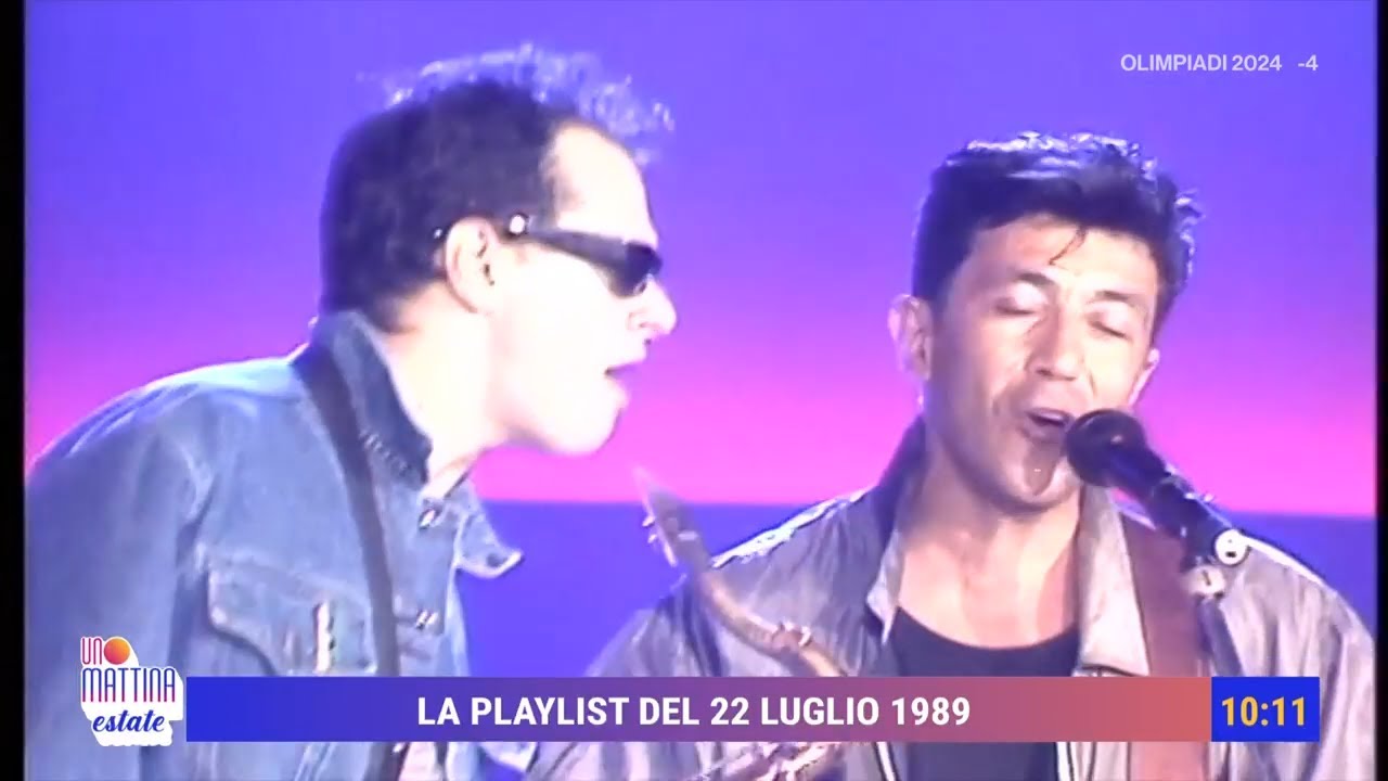 La Playlist del 22 luglio 1989 - Unomattina estate 22/07/2024