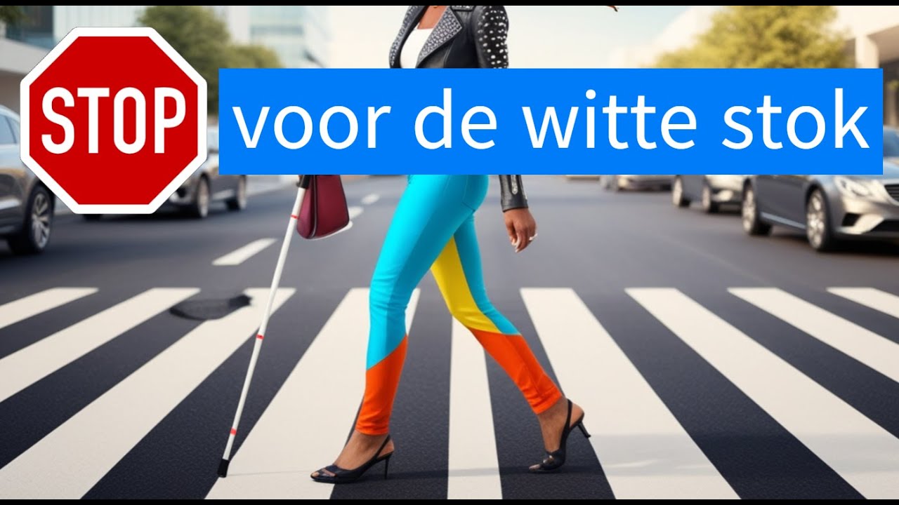 Stop voor de witte stok