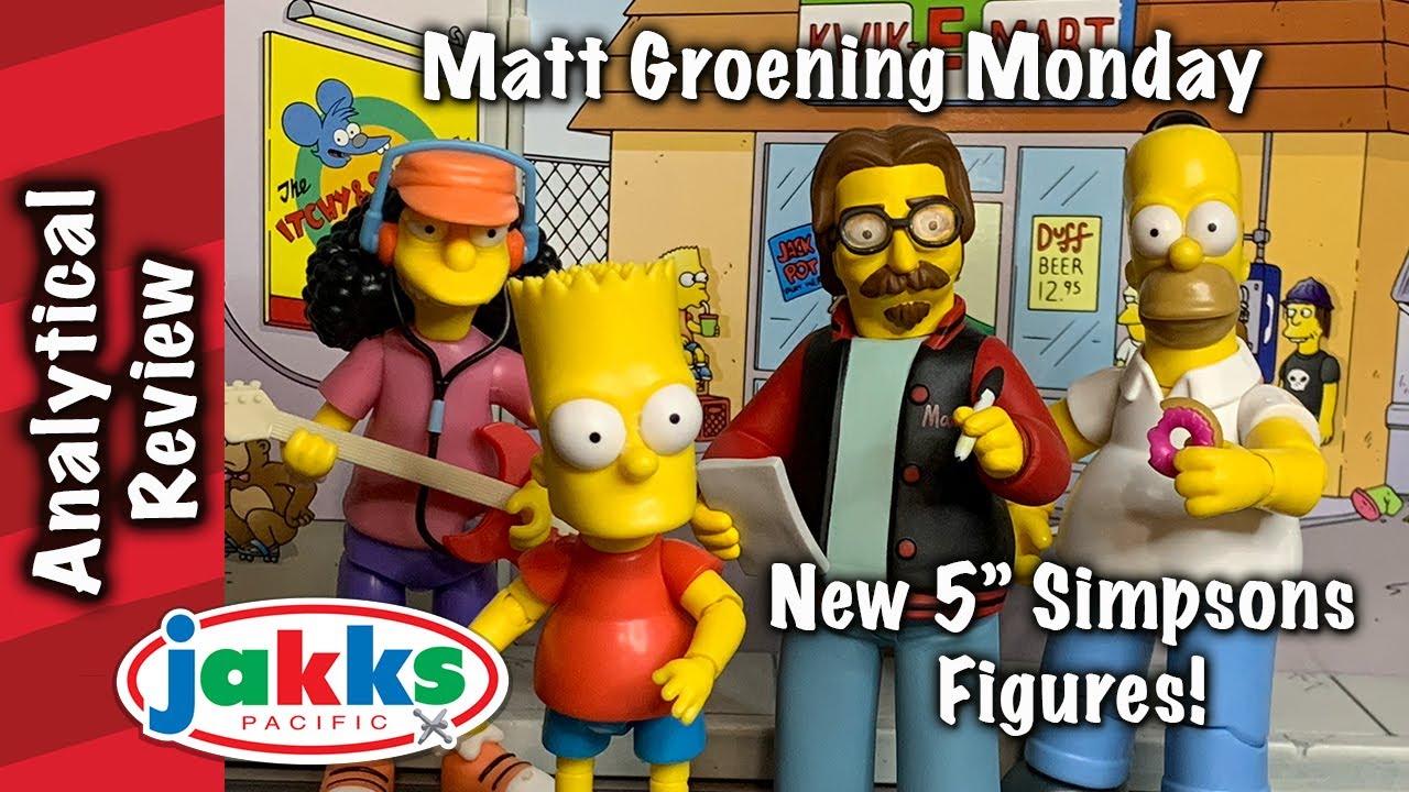 Jakks 5 Inch Simpson Figures-Matt Groening Monday