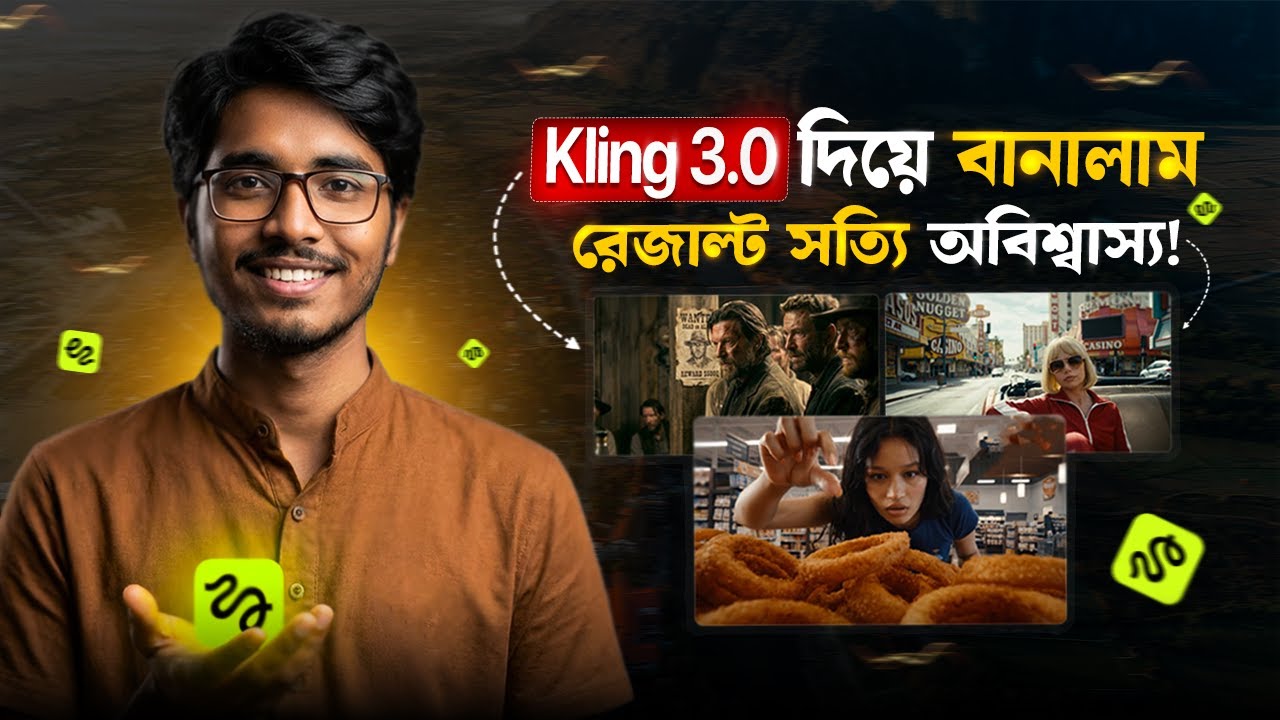 এটা AI দুনিয়া বদলে দিবে 😱 | Kling 3.0 Full Kling AI Tutorial | Video Generator Bangla Guide 2026