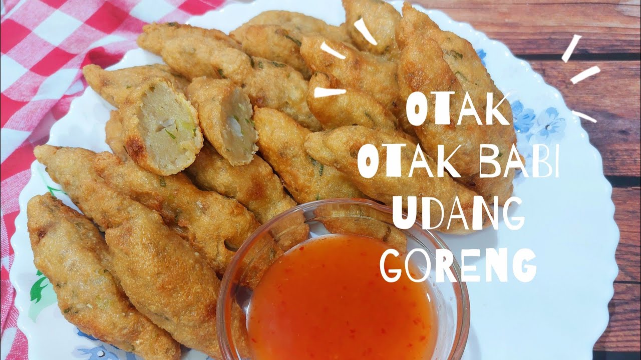 Otak Otak Goreng Babi Udang Cocol Saus ~ Fried Otak Otak | Nael Onion