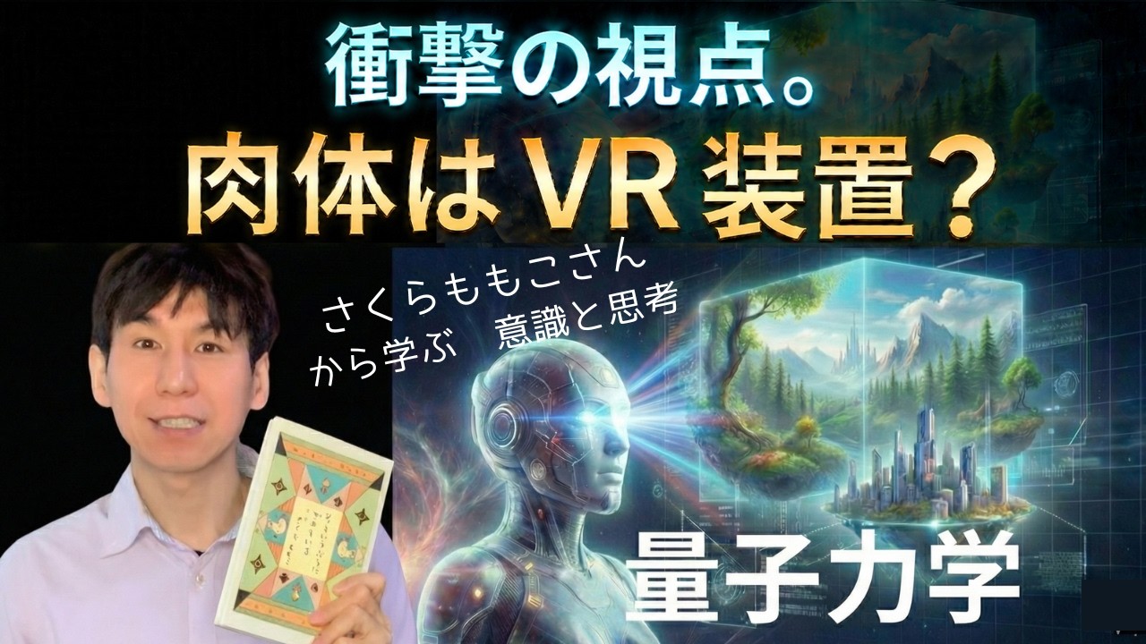 【衝撃】肉体はVR装置だった。量子力学とさくらももこに学ぶ「この世の仕組み」意識と思考の正体