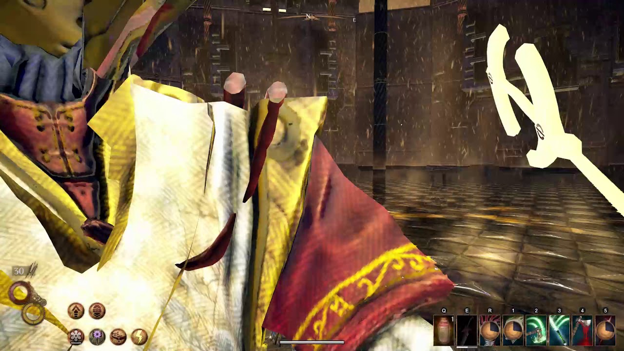 Outward - Claymore build vs Light Mender (1st run)