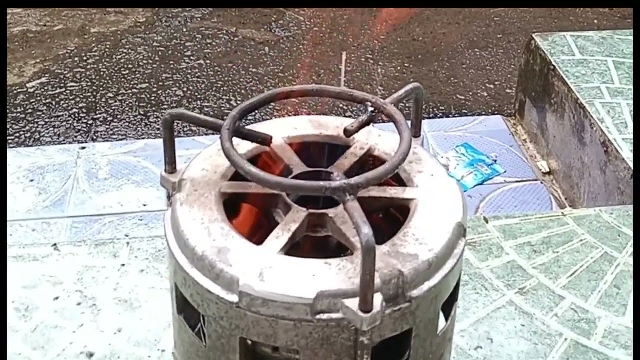 Membuat kompor kayu, dari bekas dinamo mesin cuci. part 1