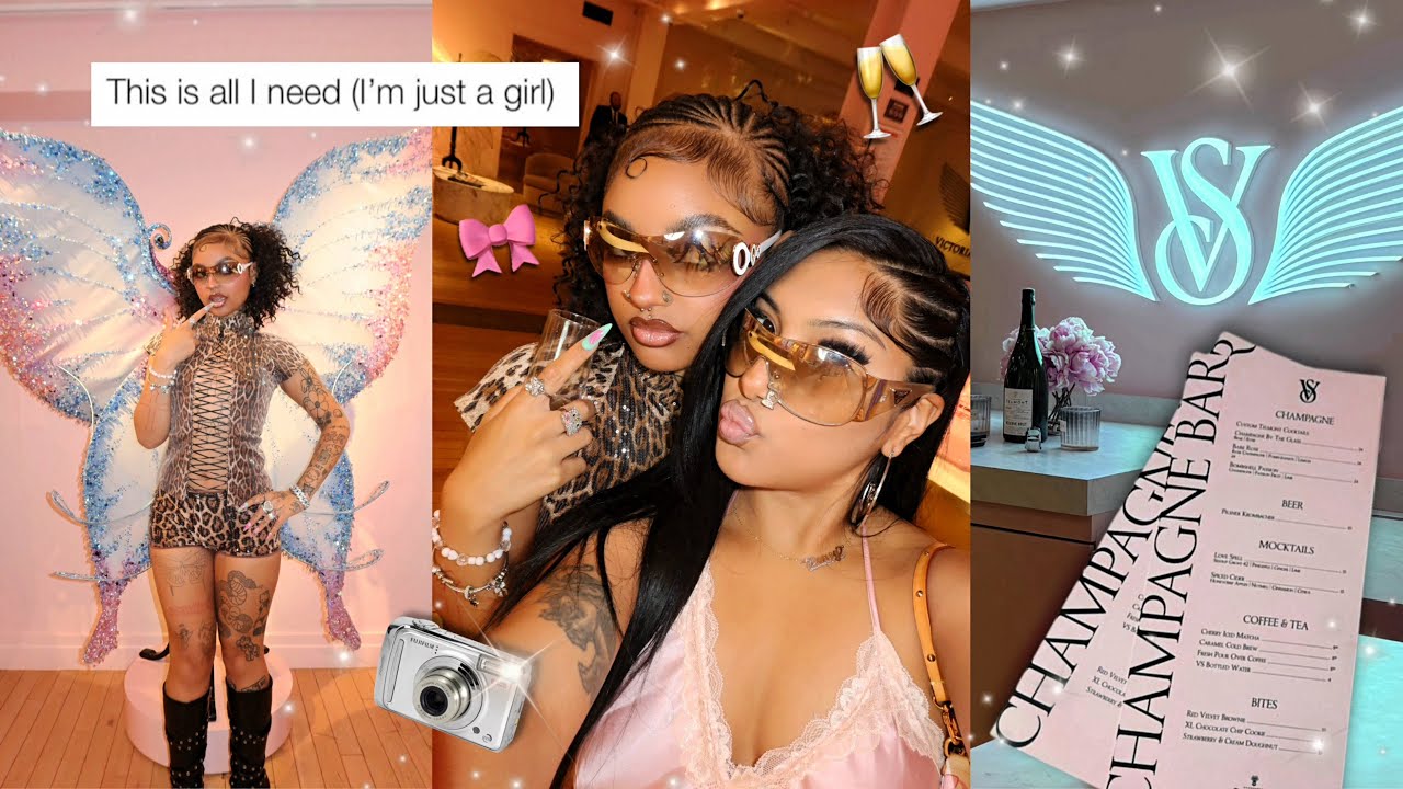 WE WENT TO THE VICTORIA’S SECRET CHAMPAGNE BAR IN NYC 🎀🥂🪽